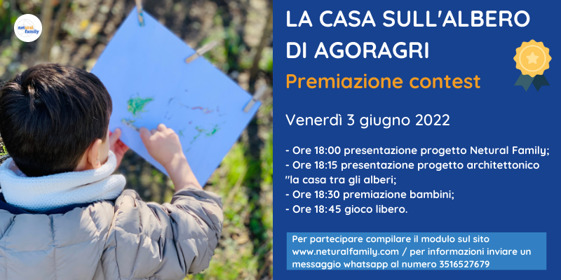 locandina premiazione contest casa sull'albero